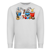 Dove Grey music teacher coffee cups Premium Sweatshirt - Zillion Design Studio