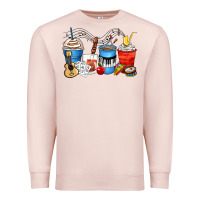 Pale Pink music teacher coffee cups Premium Sweatshirt - Zillion Design Studio