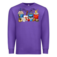 Purple music teacher coffee cups Premium Sweatshirt - Zillion Design Studio