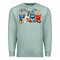 Seafoam music teacher coffee cups Premium Sweatshirt - Zillion Design Studio