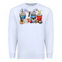 White music teacher coffee cups Premium Sweatshirt - Zillion Design Studio