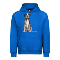 Cobalt Great Dane Dog Urban Hoodie - LillyAllenDesigns