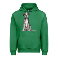 Emerald Great Dane Dog Urban Hoodie - LillyAllenDesigns