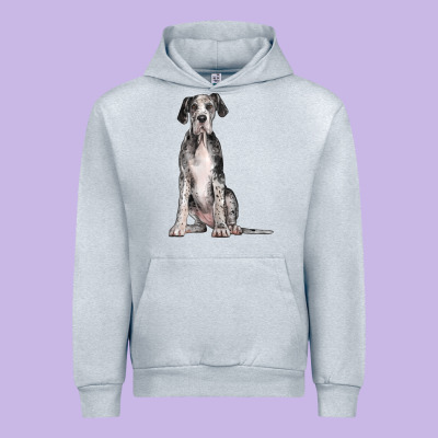 Great Dane Dog Urban Hoodie Designed By Lillyallendesigns
