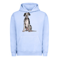 Pigment Grape Ice Great Dane Dog Urban Hoodie - LillyAllenDesigns