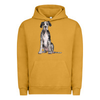 Pigment Peanut Butter Great Dane Dog Urban Hoodie - LillyAllenDesigns