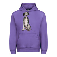 Tulip Great Dane Dog Urban Hoodie - LillyAllenDesigns