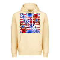 Pina Colada patriotic usa flag and sunflower Premium Hoodie - BundleAndBundleShop