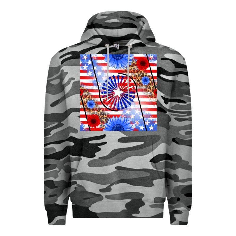 Patriotic Usa Flag And Sunflower Premium Hoodie by BundleAndBundleShop | Teevron