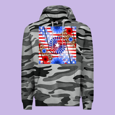 Patriotic Usa Flag And Sunflower Premium Hoodie Designed By Bundleandbundleshop