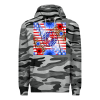 Slate Camo patriotic usa flag and sunflower Premium Hoodie - BundleAndBundleShop