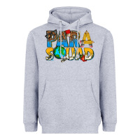 Heather Grey para squad Heavyweight Hoodie - texasbilliewilder