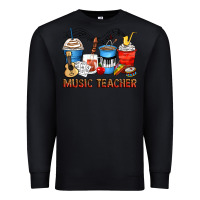 Black music teacher coffee cups Premium Sweatshirt - Zillion Design Studio