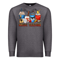 Charcoal Heather music teacher coffee cups Premium Sweatshirt - Zillion Design Studio