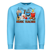 Ocean Blue music teacher coffee cups Premium Sweatshirt - Zillion Design Studio