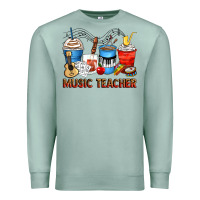 Seafoam music teacher coffee cups Premium Sweatshirt - Zillion Design Studio