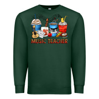 Sports Green music teacher coffee cups Premium Sweatshirt - Zillion Design Studio