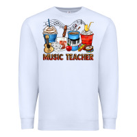 White music teacher coffee cups Premium Sweatshirt - Zillion Design Studio