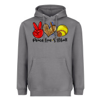 Storm peace love softball Heavyweight Hoodie - Zillion Design Studio