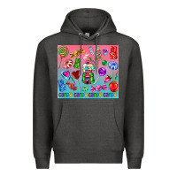 Charcoal Heather candy Premium Hoodie - AdoDesignShop