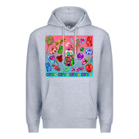 Heather Grey candy Premium Hoodie - AdoDesignShop