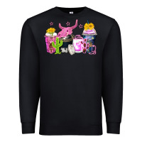 Black neon western coffee cups Premium Sweatshirt - Zillion Design Studio