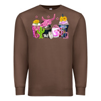 Chestnut neon western coffee cups Premium Sweatshirt - Zillion Design Studio