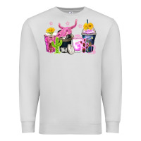 Dove Grey neon western coffee cups Premium Sweatshirt - Zillion Design Studio