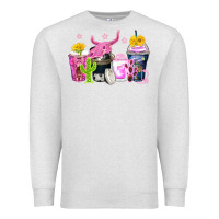 Oatmeal Heather neon western coffee cups Premium Sweatshirt - Zillion Design Studio