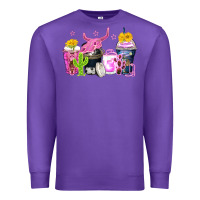 Purple neon western coffee cups Premium Sweatshirt - Zillion Design Studio