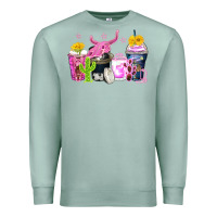Seafoam neon western coffee cups Premium Sweatshirt - Zillion Design Studio