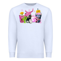 White neon western coffee cups Premium Sweatshirt - Zillion Design Studio