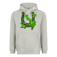 Moon Dust lucky shamrock horseshoe Heavyweight Hoodie - RanaPortraitStore