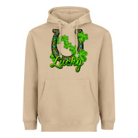 Lucky Shamrock Horseshoe Heavyweight Hoodie | Teevron
