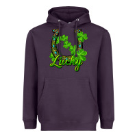 Plum lucky shamrock horseshoe Heavyweight Hoodie - RanaPortraitStore