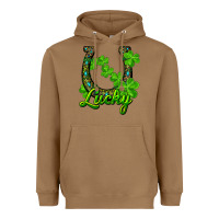 Toasted Coconut lucky shamrock horseshoe Heavyweight Hoodie - RanaPortraitStore