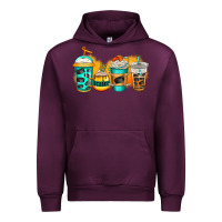 Mauve Wine ice hockey coffee Urban Hoodie - Jasminsmagicworld