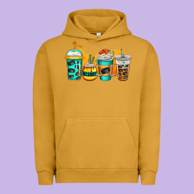 Ice Hockey Coffee Urban Hoodie Designed By Jasminsmagicworld