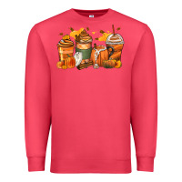 Cardinal pumpkin spice latte coffee cups Premium Sweatshirt - Zillion Design Studio