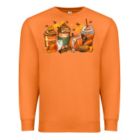 Carrot pumpkin spice latte coffee cups Premium Sweatshirt - Zillion Design Studio