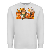 Dove Grey pumpkin spice latte coffee cups Premium Sweatshirt - Zillion Design Studio