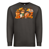 Smoke pumpkin spice latte coffee cups Premium Sweatshirt - Zillion Design Studio