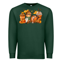 Sports Green pumpkin spice latte coffee cups Premium Sweatshirt - Zillion Design Studio