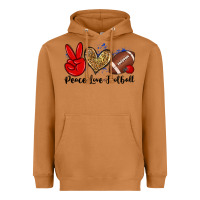 Meerkat peace love football Heavyweight Hoodie - Zillion Design Studio