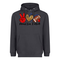 Smoke peace love football Heavyweight Hoodie - Zillion Design Studio