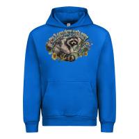 Cobalt classy but trashy racoon Urban Hoodie - NancyCooperArtShop