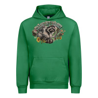 Emerald classy but trashy racoon Urban Hoodie - NancyCooperArtShop