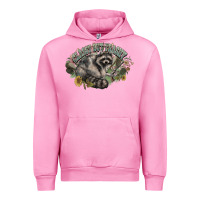 Fuchsia Pink classy but trashy racoon Urban Hoodie - NancyCooperArtShop