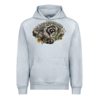 Heather Grey classy but trashy racoon Urban Hoodie - NancyCooperArtShop