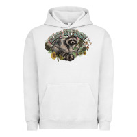 Pigment Lunar Rock classy but trashy racoon Urban Hoodie - NancyCooperArtShop